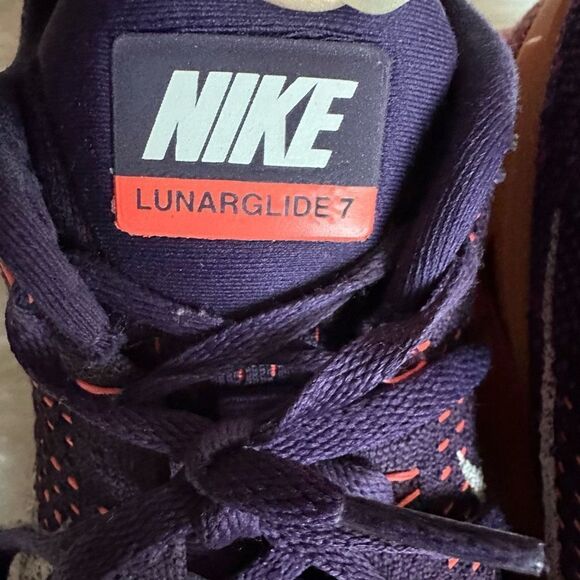 Nike lunarglide 7 Womans peach/purple gymshoe - Picture 7 of 8